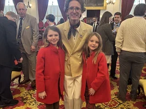Image of Will Greer and his sisters at Vermont State House