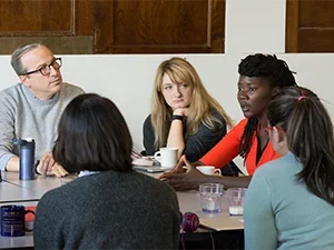 Alice Diop in conversation with students