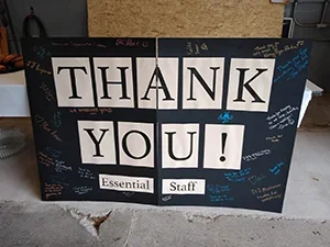 Image of Thank You sign