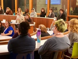 Image of students in symposium
