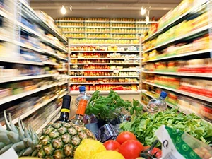Photo of produce in shopping cart