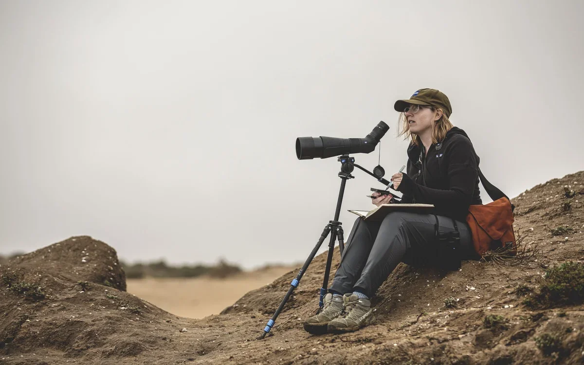 Image of Catherine Hamilton on mountainside