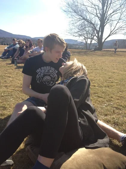 Image of Anastasia and Joel at the end of the world in 2011